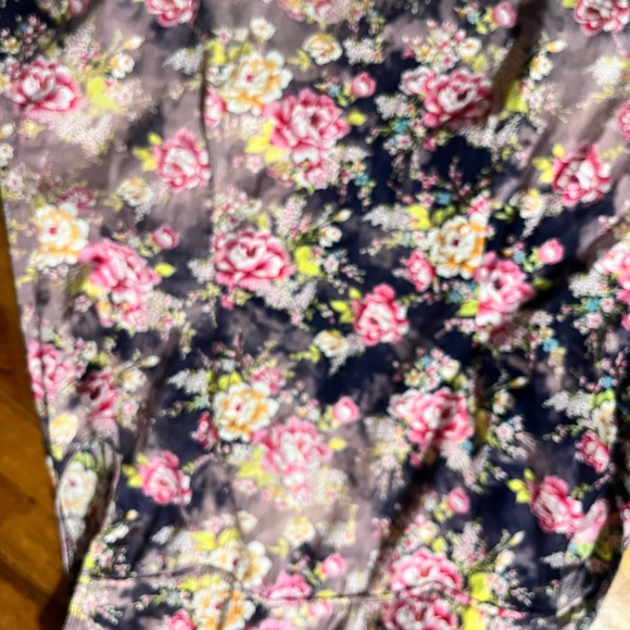 A Rare Bird Boutique Floral Sleeveless Top - Pink and Black Western Pearl Snap S - Picture 5 of 5